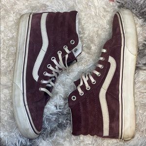 Burgundy vans